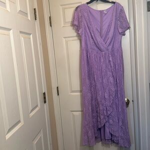Lavender Lace Dress Ever Pretty size 18